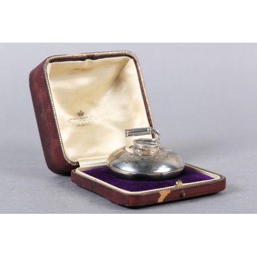 341 - A GEORGE V SILVER CURLING TROPHY FOR ST MORITZ CURLING CLUB, 1914 London 1913 for Charles Edwards, i... 