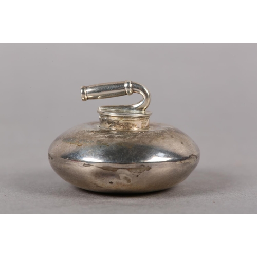 341 - A GEORGE V SILVER CURLING TROPHY FOR ST MORITZ CURLING CLUB, 1914 London 1913 for Charles Edwards, i... 