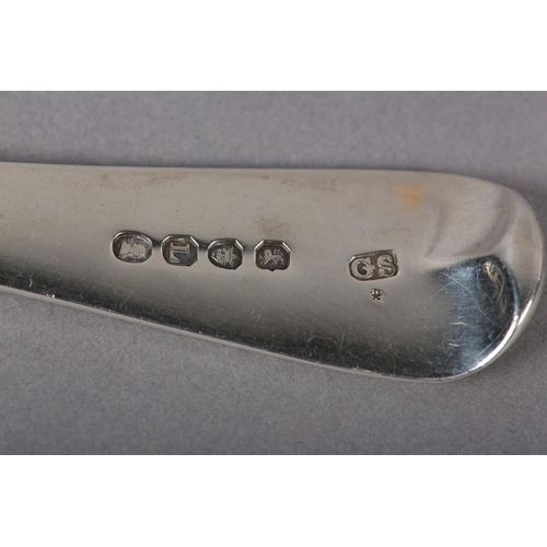 318 - A GEORGE III SILVER TABLE SPOON, London 1806 for George Smith IV, Hanoverian pattern engraved with d... 