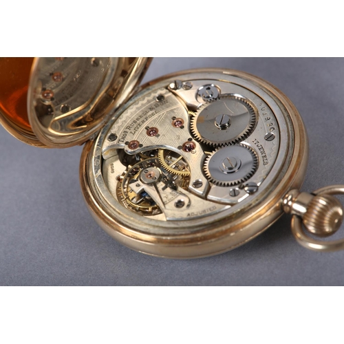 408 - A GEORGE V POCKET WATCH BY THOMAS RUSSELL & SON LIVERPOOL in 9ct gold open face case No 9795, Swiss ... 