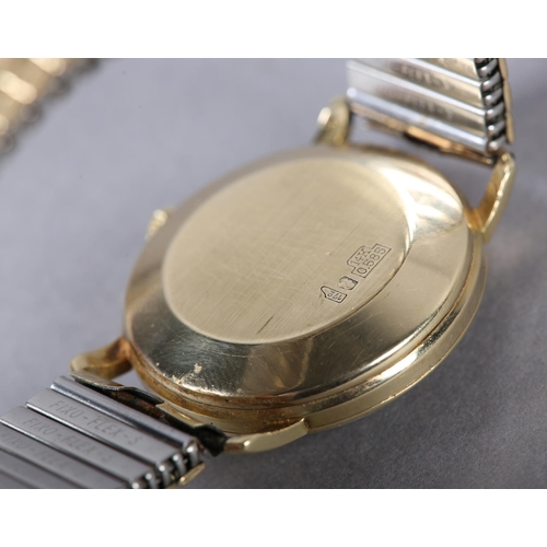 407 - A ROAMER GENTLEMENS ROTOPOWER AUTOMATIC WRISTWATCH in 14ct gold, no 9160 c1965 Swiss 21 jewelled lev... 