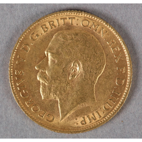 412 - A GEORGE V 1913 HALF SOVEREIGN