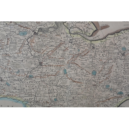 202 - BLADESDALE (THOMAS & WILLIAM HENRY TOMS) map of Kent, from the Chorographia Britanniae circa 1742, e... 