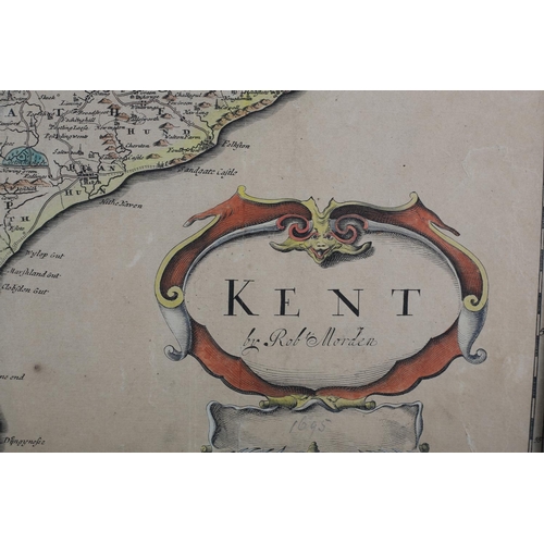 202 - BLADESDALE (THOMAS & WILLIAM HENRY TOMS) map of Kent, from the Chorographia Britanniae circa 1742, e... 