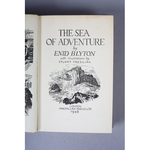 190 - BLYTON ENID, THE SEA OF ADVENTURE, 1st ed. 1948, black and white pict. frontispiece and title page, ... 