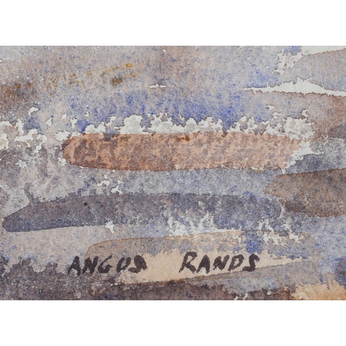 446 - ARR ANGUS RANDS (1922-1985), Burnsall Fell in October, watercolour, signed to lower left, 35.5cm x 5... 