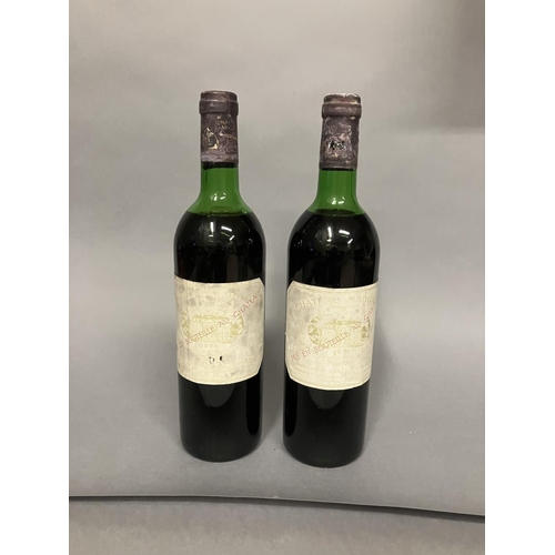 58 - CHATEAU MARGAUX 1ER GRAND CRU CLASSE 1976 2 Bottles 75cl  Levels top shoulder. Labels faded and caps... 