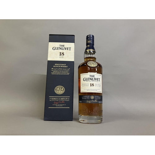 15 - THE GLENLIVET 18 year old Single Malt Whisky       1 Bottle 70cl 43% Gift Carton