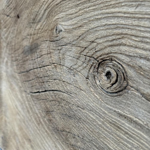 94 - A 17th century elm shingle from a barn in Norfolk, one side polished , 173cm x 49cm