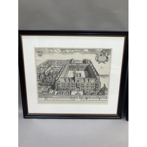 85 - Two Reproduction prints from the Oxonia Illustrata depicting Wadham College Oxford and Trinity Colle... 