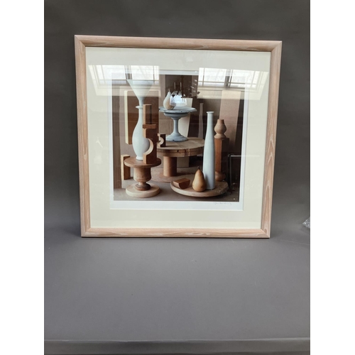 146 - After Jan Hardisty, contemporary still life, print signed lower right, 62cm x 62cm