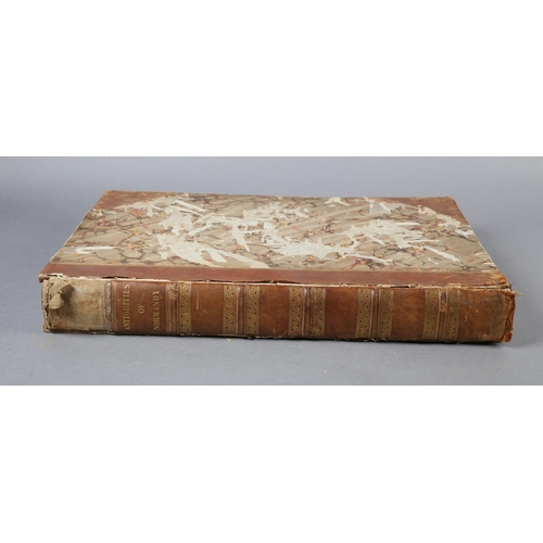 338 - COTMAN, JOHN SELL (1782-1842) - ARCHITECTURAL ANTIQUITIES OF NORMANDY, 1822, 2 vols in one, illus. e... 