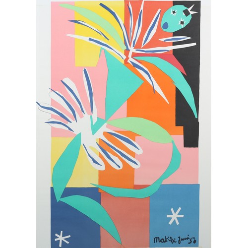 15 - After Matisse, colour lithograph poster,  printed in 1984 by Nouvelles Images, Spadem, 120cm x 78cm