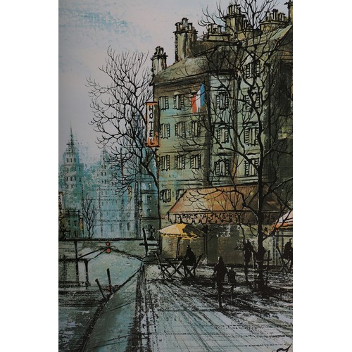 16 - After Folland 1932-1999), Parisian Street scene, colour print, 59.5cm x 49cm