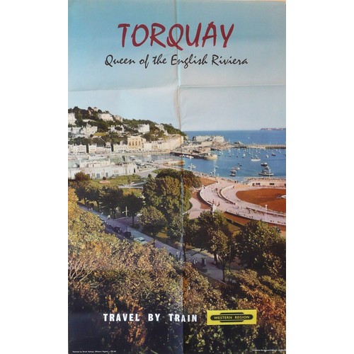 71 - Anon, Torquay, Queen of the English Riviera, original photographic colour print for British Railways... 