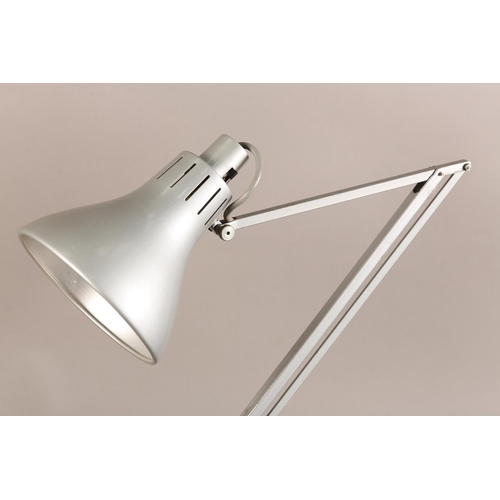 104 - A Simplus lamp for Hadrill and Horstman c1950s, a pale grey enamelled angle poise desk lamp (one nut... 