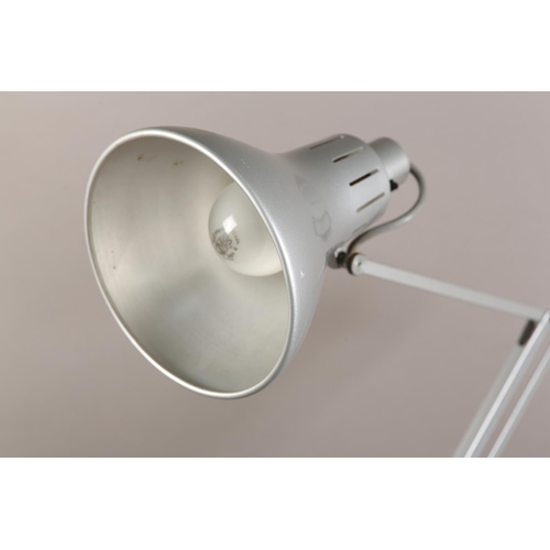 104 - A Simplus lamp for Hadrill and Horstman c1950s, a pale grey enamelled angle poise desk lamp (one nut... 