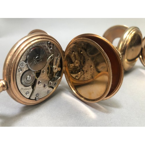 220B - A mid 20th century pocket watch by Vertex in a rolled gold Dennison Star half hunter case no. 322788... 