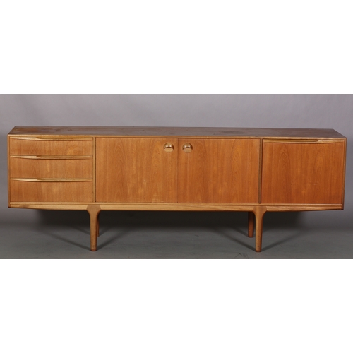 2 - An A H McIntosh of Kirkcaldy, a Dunvegan teak dining suite 1960s, comprising sideboard having a two ... 