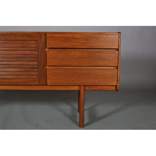 3 - A H MacIntosh of Kirkcaldy, Harris teak sideboard, late 1960s/early 70s, having two horizontally rib... 