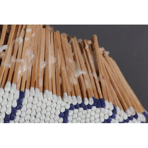 5 - ARR David Mach (b1956), African Matchhead (c), 1994, sculpture, white and blue match sticks and glue... 