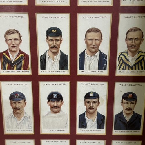 482 - Three complete sets (50 cards in each) of 20th century England cricket teams in mitre-cut mounts, co... 