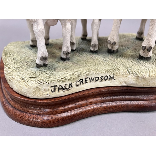 31 - A Border Fine Arts figure group,  'Texel Ewe and Lambs' no.B0658, by Jack Crewdson, limited edition ... 