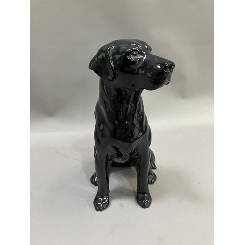 53 - A large Beswick seated black Labrador no.2314, 33cm high