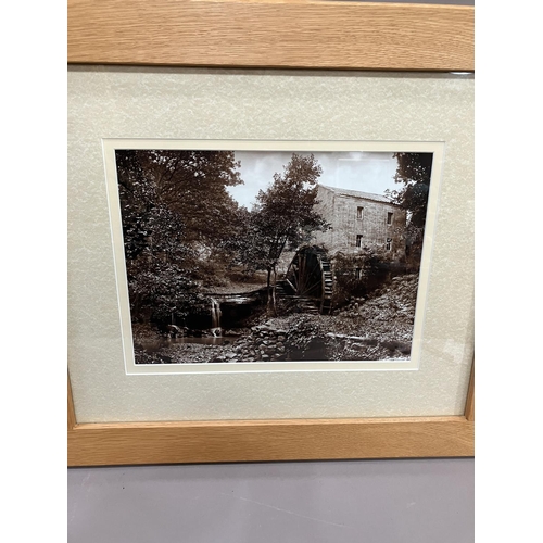 317 - After Frank Meadow Sutcliffe, two photograph reprints with two views of a mill and river, 30cm x 40c... 