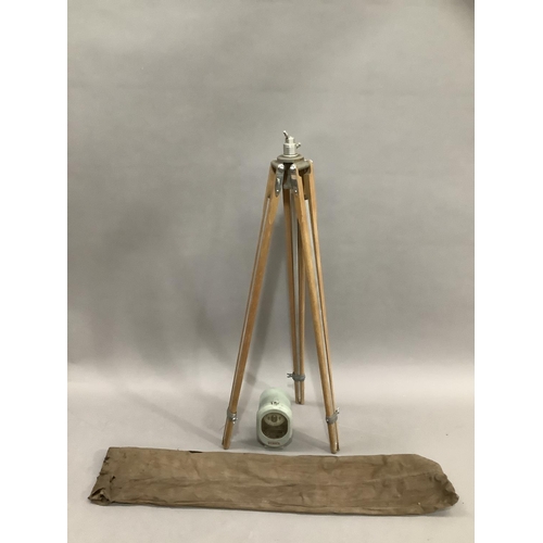 232 - An NPP folding tripod together with a 1950's Venner 20amp time switch