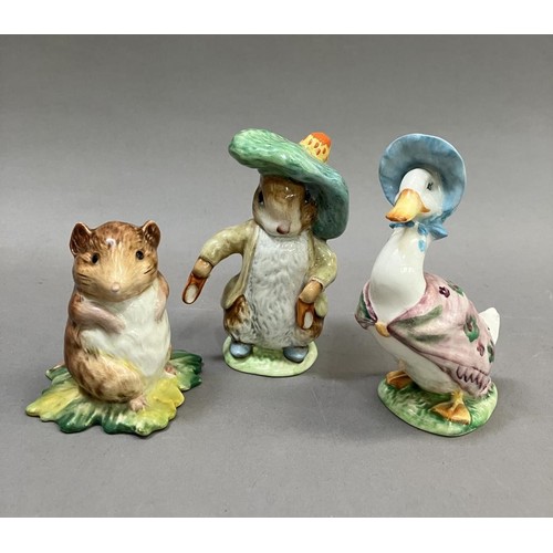 26 - Three Beswick Beatrix Potter 'Jemima Puddleduck', 'Timmie Willie from Johnny Town-Mouse' and 'Benjam... 