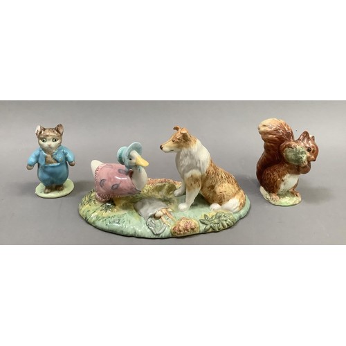 27 - A Beswick Beatrix Potter figure group 'Kep and Jemima' noP4091, 1184 from a limited edition of 2000,... 