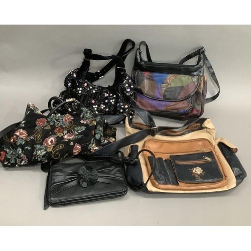 104 - Five various handbags, day and evening ware