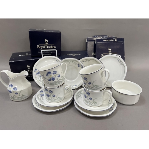 209 - A Royal Doulton Minerva tea service comprising four cups and saucers, four tea plates, sugar bowl an... 