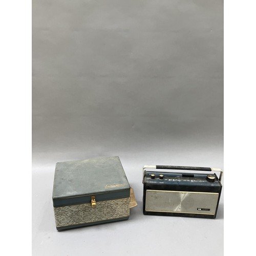 207 - A vintage Elizabethan reel to reel tape recorder and a radio