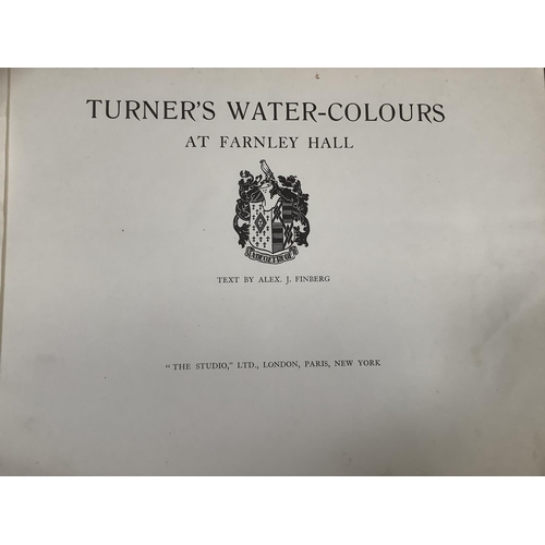 305 - A. J Finberg, Turners Watercolours at Farnley Hall, pub. The Studio Ltd, London, pts 1-6 together wi... 