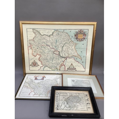 339 - H. Moll, map of Westmorland, another by T. Kitchin and a further map of The Palatine of Chester by R... 