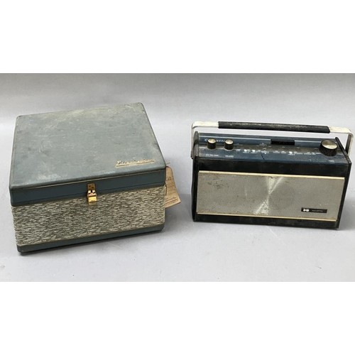 207 - A vintage Elizabethan reel to reel tape recorder and a radio