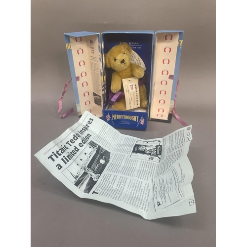 443 - A Merrythought Titanic Bear from the Ribchester museum of childhood, in original box