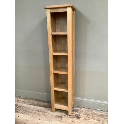 98 - A set of oak shelves, 35cm wide