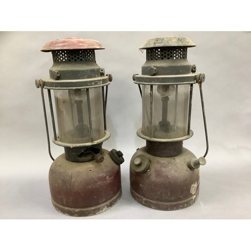 453 - A pair of large vintage tilley lamp 34.5cm high