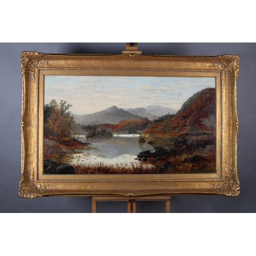 274 - WILLIAM MELLOR (1851-1931), Rydal Water, Nr Ambleside, Westmoreland, oil on canvas, signed to lower ... 