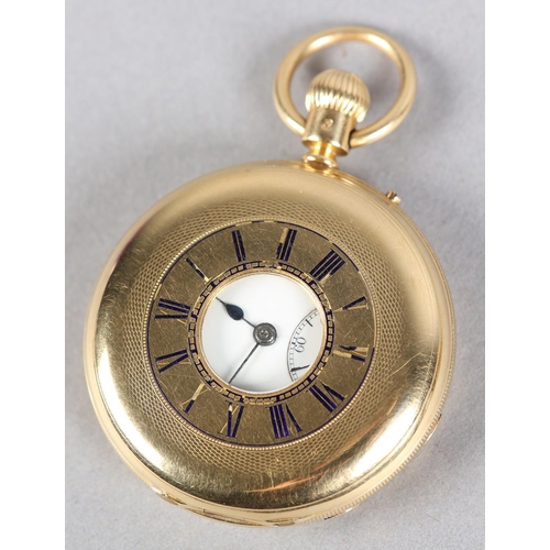 272 - A VICTORIAN POCKET WATCH BY EDWARD WHITE, 20 Cockspur St Pall Mall in 18ct gold half hunter case no.... 