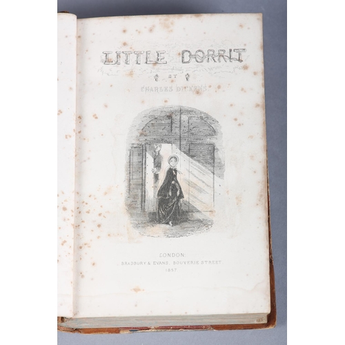 124 - DICKENS, CHARLES - LITTLE DORRIT, 1857 1st ed. in book form, illus. H K Browne, pub. Bradbury & Evan... 