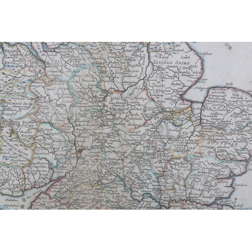 121 - ROBERT MORDEN (1650-1703), England and Hertford Shire 17th century, two engraved maps with colour, c... 