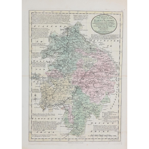 122 - ROBERT MORDEN (1650-1703), Huntingdon Shire, Bedford Shire and Leicester Shire 17th century, three e... 