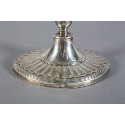 225B - AN EDWARD VII SILVER CANDLESTICK SHEFFIELD 1901, by Hawksworth, Eyre and Co Ltd, neo-classical desig... 