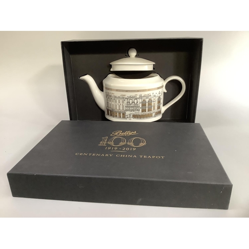 12 - A Betty's of Harrogate centenary china teapot, 1919-2019 in presentation box