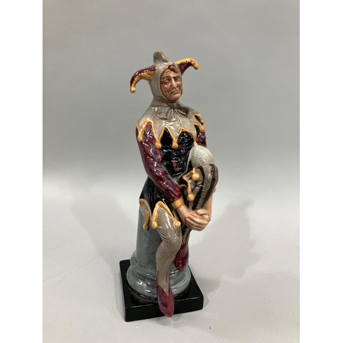 63 - A Royal Doulton figure 'The Jester' HN2016, retailled by Mulberry Hall, 24cm high