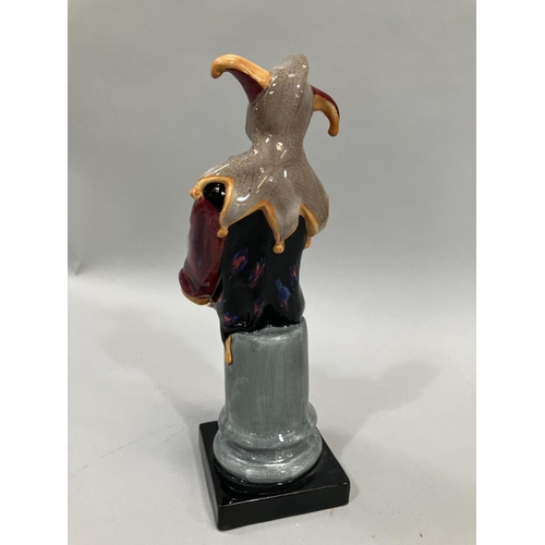 63 - A Royal Doulton figure 'The Jester' HN2016, retailled by Mulberry Hall, 24cm high